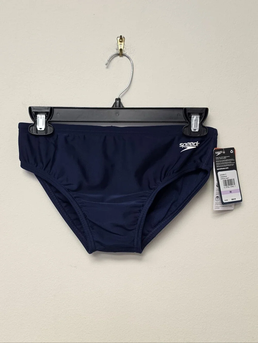 Speedo Mens ProLT Solid Swim Brief Navy Blue 32